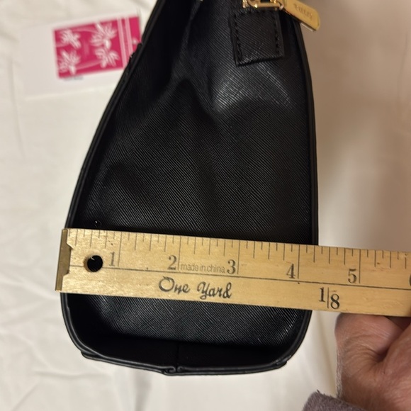 NWT Trina Turk black purse with double handles and is a Crossbody - Picture 9 of 10